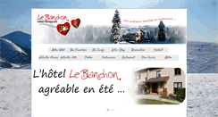 Desktop Screenshot of hotelleblanchon.com