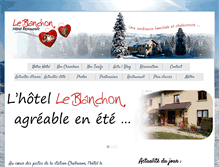 Tablet Screenshot of hotelleblanchon.com